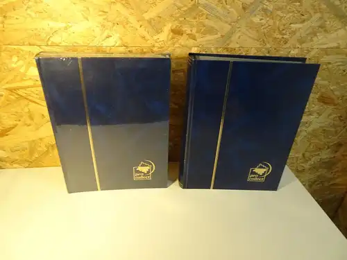 2 Einsteckbücher Pro Collect mit 60 schwarzen Seiten blau (26633)