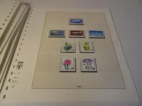 Bund 1980-1989 postfrisch + gestempelt komplett inkl. Lindner T (26742)