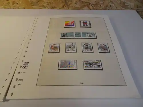 Bund 1990-1994 postfrisch + gestempelt komplett inkl. Lindner T Vordruck (26752)