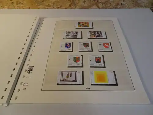Bund 1990-1994 postfrisch + gestempelt komplett inkl. Lindner T Vordruck (26752)