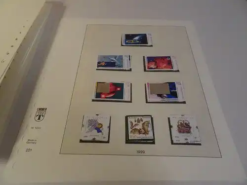 Bund 1995-1999 postfrisch + gestempelt komplett inkl. Lindner T Vordruck (26753)