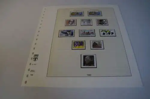 Bund Jahrgang 1992 postfrisch + gestempelt komplett inkl. Lindner T (27660)