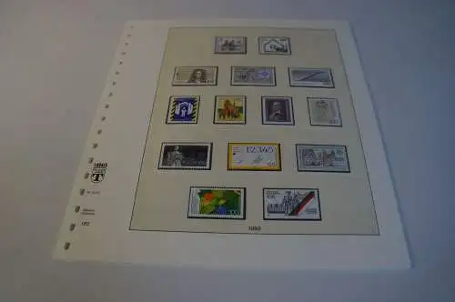 Bund Jahrgang 1993 postfrisch + gestempelt komplett inkl. Lindner T (27661)