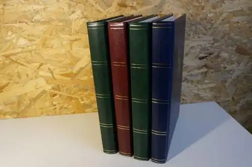 4 Einsteckbücher 48 weiße Seiten in verschiedenen Farben (28117)