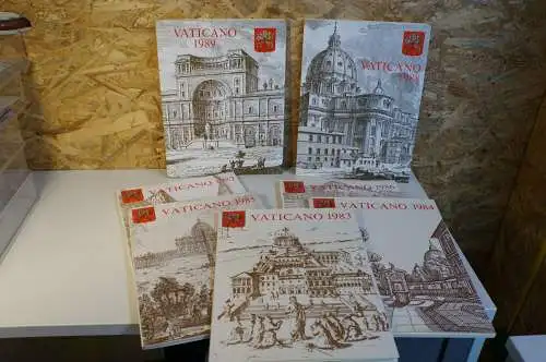 Vatikan Jahrbücher 1983-1989 komplett postfrisch (28127)