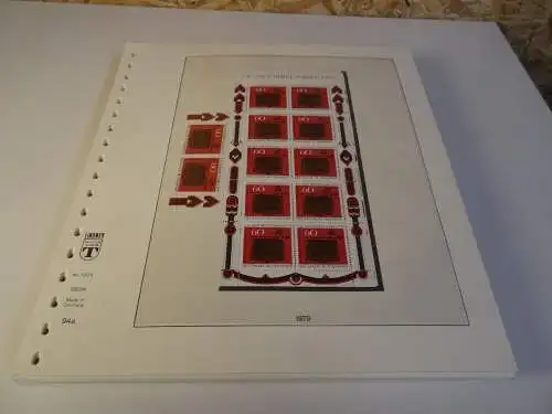 Bund 1972-1979 postfrisch + gestempelt komplett inkl. Lindner T (26743)