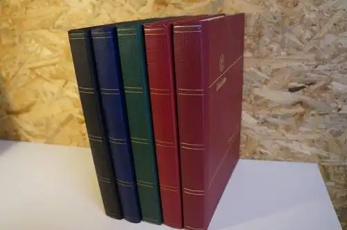 5 Einsteckbücher 48 weiße Seiten in verschiedenen Farben (28223)