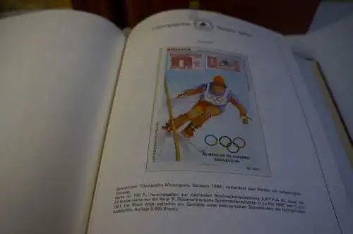 4 Bände Olympiade 1984 340 Blatt (28386)