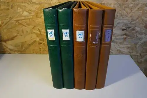 5 Lindner Binder leer, 14 Ring, mit Mängeln (bitte lesen) (28716)