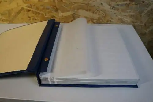 Schaubek Schraubdecke blau mit 13 Stück geteilte Blätter (28804)