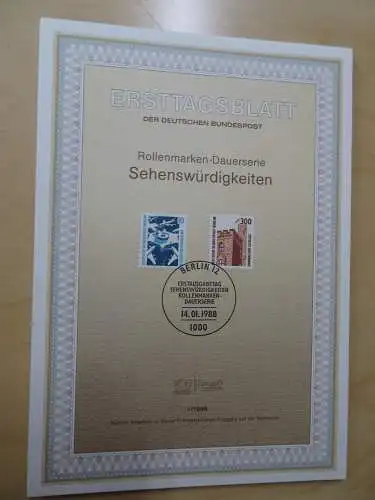 Berlin ETB Ersttagsblätter Jahrgang 1988 komplett (5605)