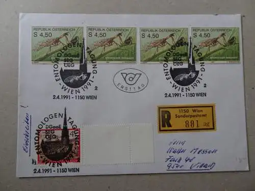 Österreich P508 als Ganzsachenausschnitt verwendet FDC (6259)