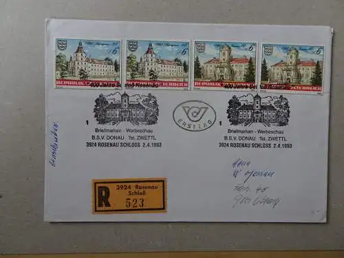 Österreich P514 als Ganzsachenausschnitt verwendet FDC (6256)