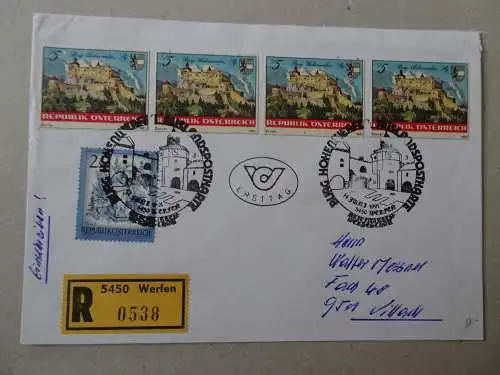 Österreich P512 als Ganzsachenausschnitt verwendet FDC (6257)