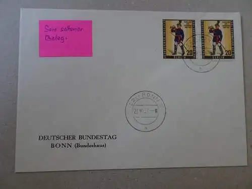 Berlin 176 Postillion FDC Umschlag Deutscher Bundestag Bonn (8514)