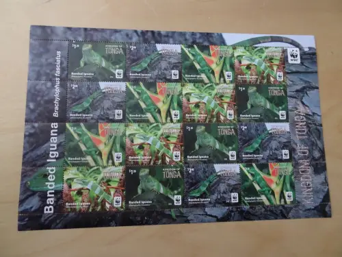 Tonga Michel 2102-05 Kleinbogen Leguane postfrisch (10015H)