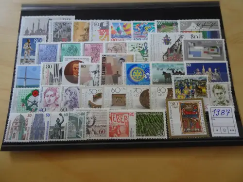 Bund Jahrgang 1987 postfrisch komplett (8048)