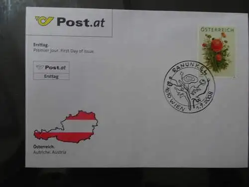 Österreich Michel 2760 FDC Ranunkel Gratismarke (10514)