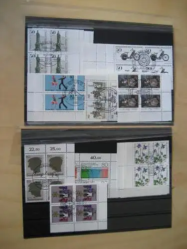 Berlin Jahrgang 1983 Eckrand Viererblocks gestempelt komplett (8777)