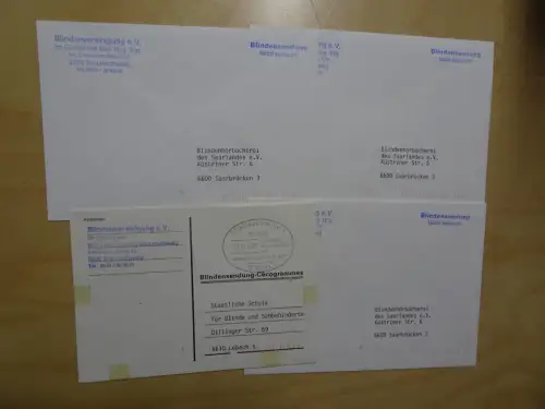 4 Bund Blindensendungen (9491)