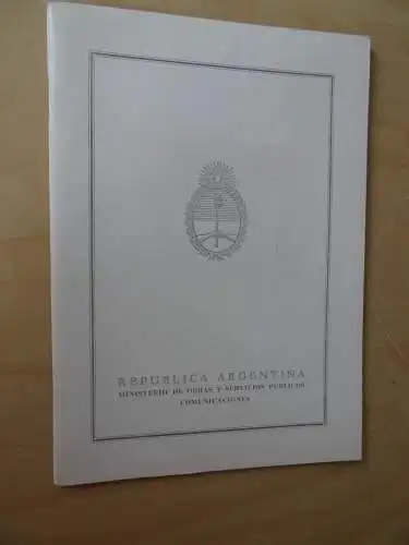 Argentinien Folder des Ministerium mit Marken (9616)