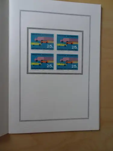 Argentinien Folder des Ministerium mit Marken (9616)