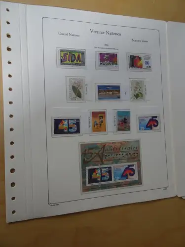 UNO Genf 1985-1990 postfrisch komplett inkl. Kabe falzlos (14102)