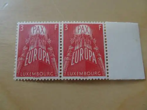 Luxemburg 573 waagrechtes Paar postfrisch Cept 1957 (11943)