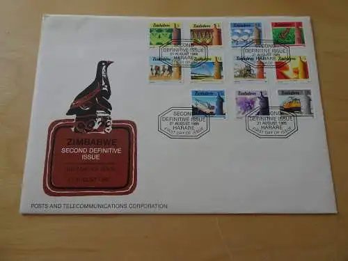 Simbabwe Michel 309/330 FDC (11764H)