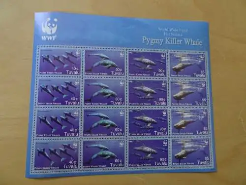 Tuvalu Michel 1307/10 Killerwale WWF KB postfrisch (14146H)