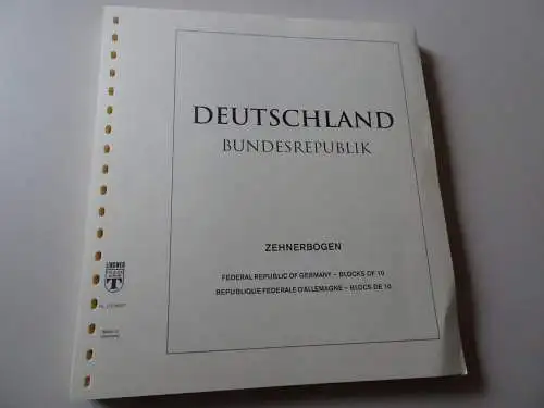 Bund Lindner T falzlos 10er Bogen Jahrgang 2007 (17643)