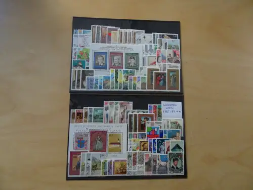 Liechtenstein Jahrgang 1985-89 komplett postfrisch (15939)
