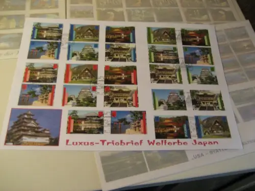 UNO Triobriefe Weltkulturerbe aus MH 1997-2004 (20736H)