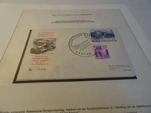 Österreich Raketenflug 23.06.1962 mit + ohne Zusatzstempel (20008B)