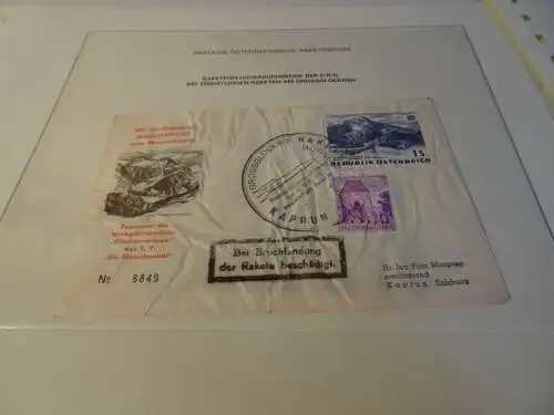 Österreich Raketenflug 23.06.1962 mit + ohne Zusatzstempel (20008B)