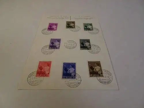 Belgien Michel 443-450 FDC Gedenkblatt (22751H)