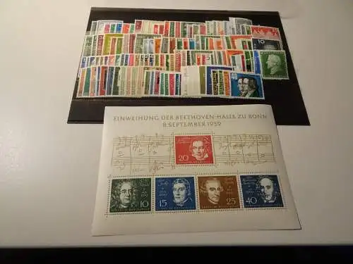 Bund 1955-1959 postfrisch komplett (23759)