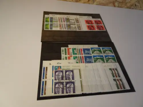 Bund Jahrgang 1970 Ersttag Viererblock gestempelt fast komplett (25868)