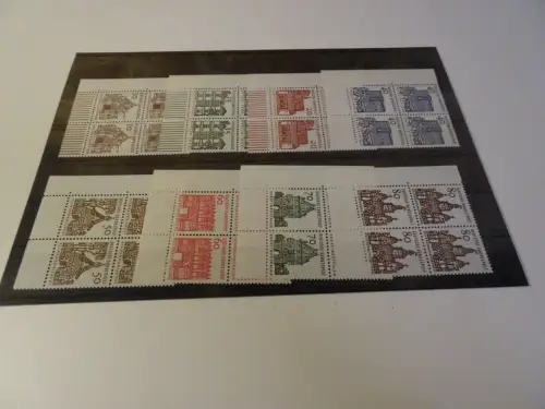 Bund Michel 454-461 Eckrand Viererblocks links unten postfrisch (26194)