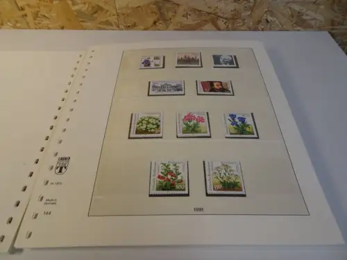 Bund 1990-1994 postfrisch + gestempelt komplett inkl. Lindner T Vordruck (26752)