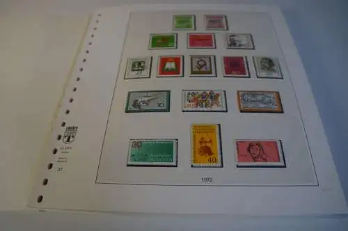 Bund 1970-1979 postfrisch + gestempelt komplett inkl. Lindner T (27657)