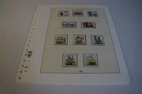 Bund Jahrgang 1991 postfrisch + gestempelt komplett inkl. Lindner T (27659)