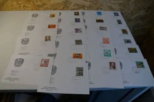 Österreich Jahrgang 1976 FDC fast komplett (28039)