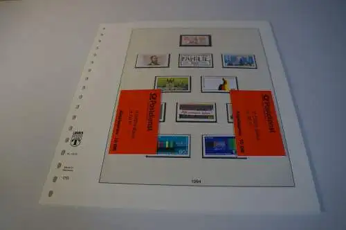 Bund Jahrgang 1994 postfrisch + gestempelt komplett inkl. Lindner T (27662)