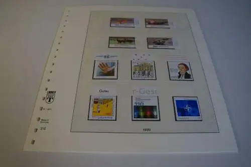 Bund Jahrgang 1999 postfrisch + gestempelt komplett inkl. Lindner T (27667)