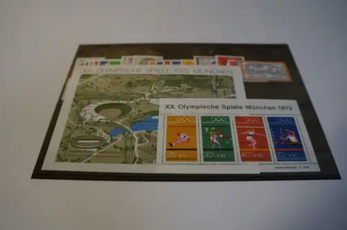 Bund Jahrgang 1972 postfrisch komplett (28207)