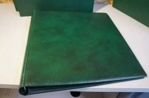 3 Lindner Binder leer mit Schuber, 18 Ring, mit Mängeln (bitte lesen) (28720)
