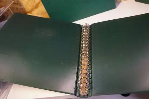 3 Lindner Binder leer mit Schuber, 18 Ring, mit Mängeln (bitte lesen) (28720)