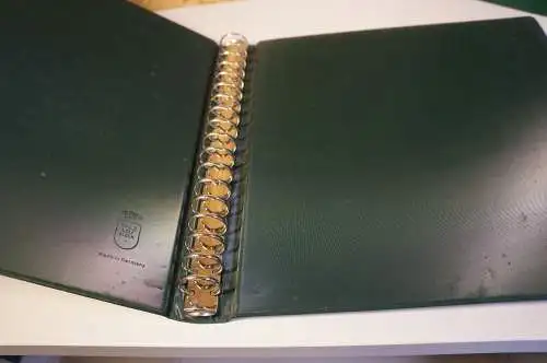 3 Lindner Binder leer mit Schuber, 18 Ring, mit Mängeln (bitte lesen) (28720)