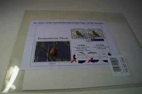 Schweiz Michel 2058 Bd+Bc SbK 1272 A+B FDC unterbrochene Wellenstanzung (28562H)